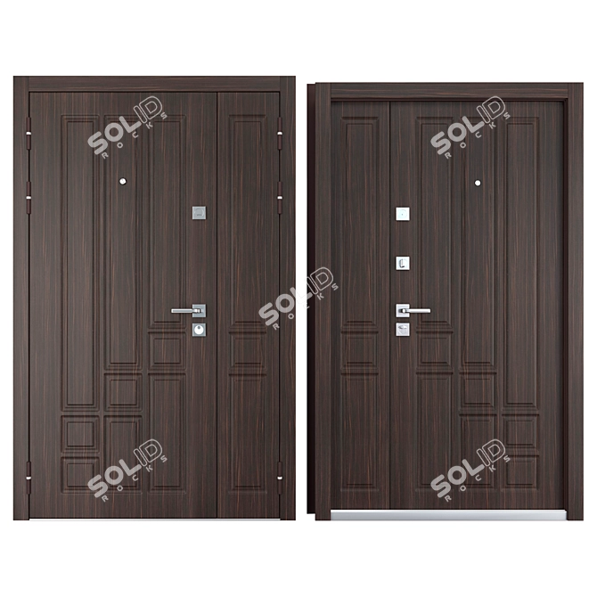 Daiton Favorit Entrance Metal Door - 1200x2050mm, Kale Locks 3D model image 3