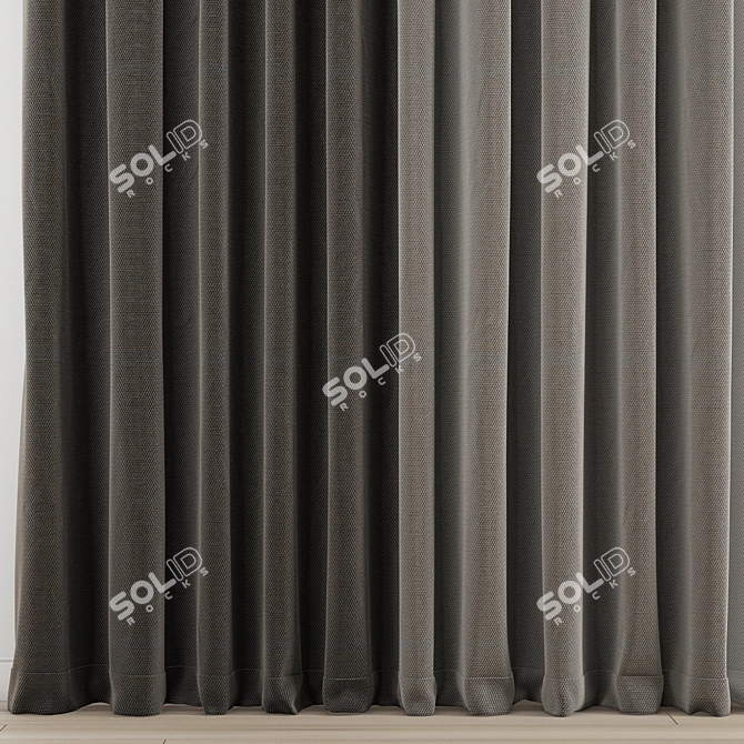 Polygonal Model Curtain 3D model image 2