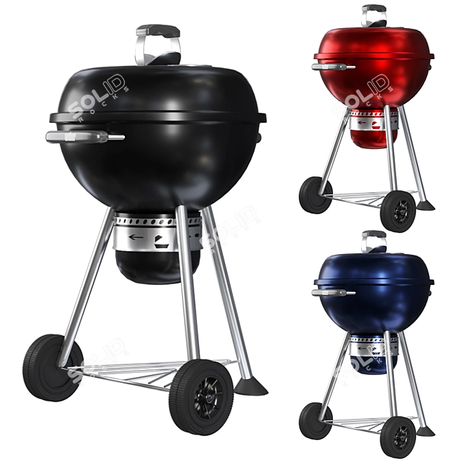 Master-Touch Charcoal Grill 3D model image 2