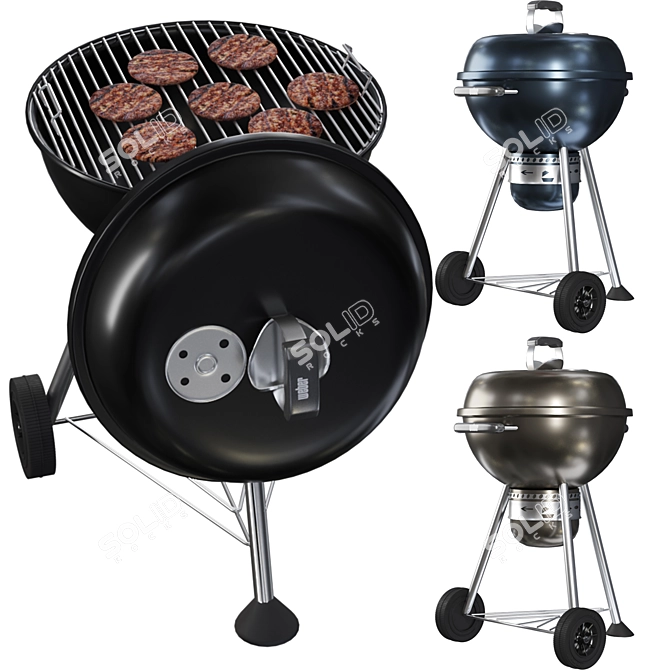 Master-Touch Charcoal Grill 3D model image 3