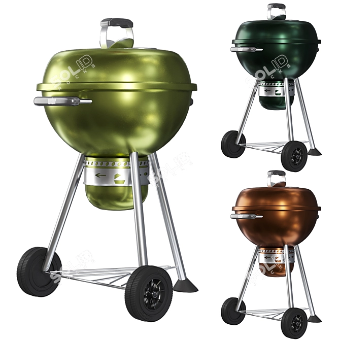 Master-Touch Charcoal Grill 3D model image 4