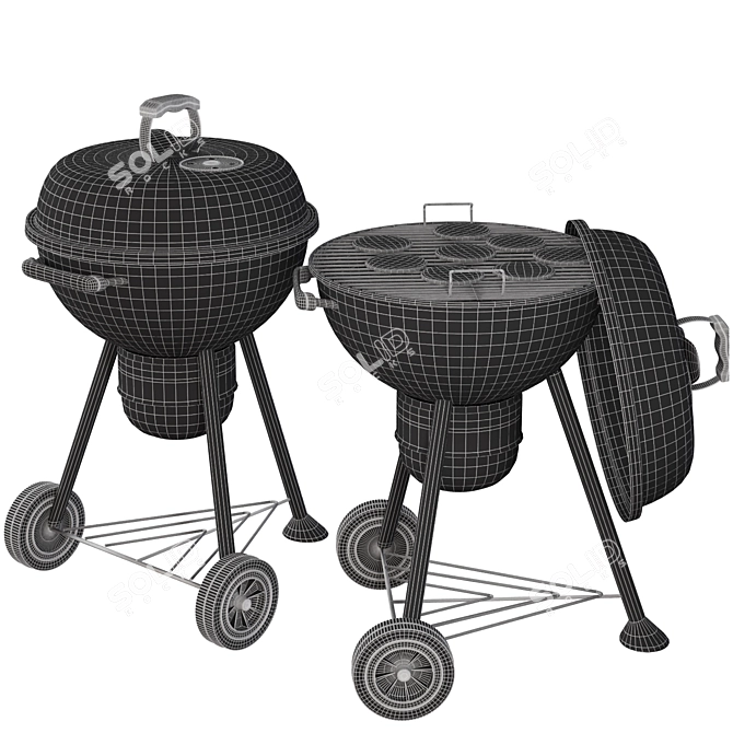 Master-Touch Charcoal Grill 3D model image 5