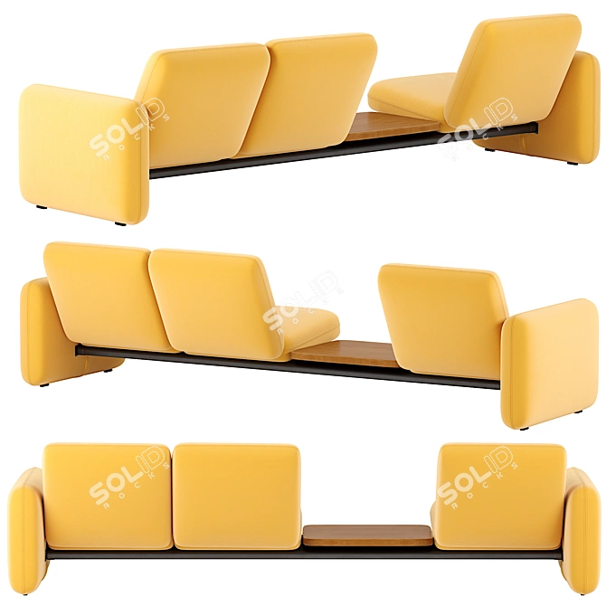 Wilkes Lounge Seating | Modern Elegance 3D model image 1