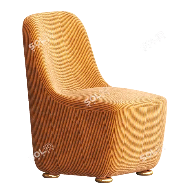 Sleek JACKSON Easy Chair 3D model image 1