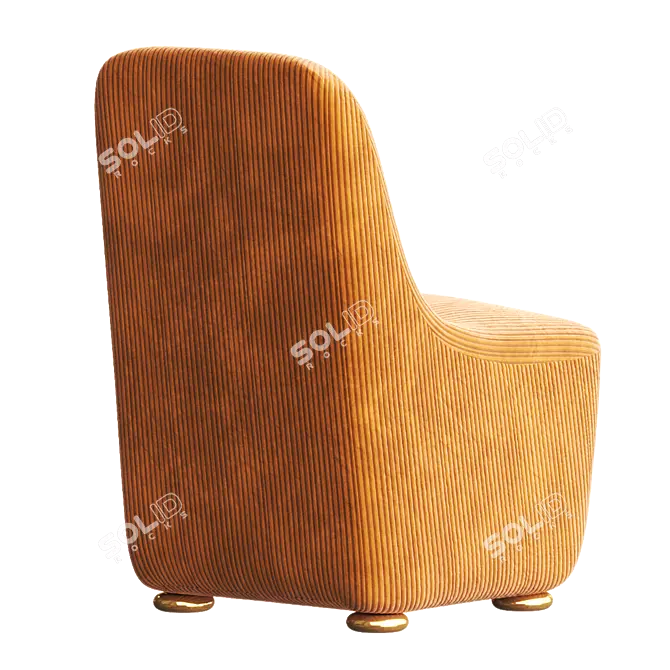 Sleek JACKSON Easy Chair 3D model image 3