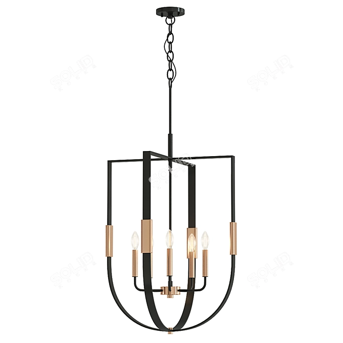 Heathrow Chandelier: Timeless Elegance Illuminated 3D model image 1