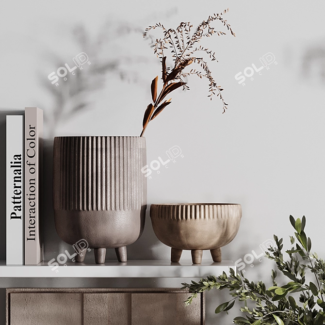 Elegant Decor Set22 3D model image 4