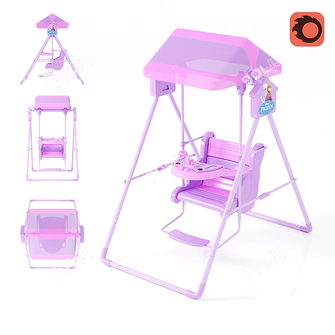 Fun-tastic Kids Swing 3D model image 7