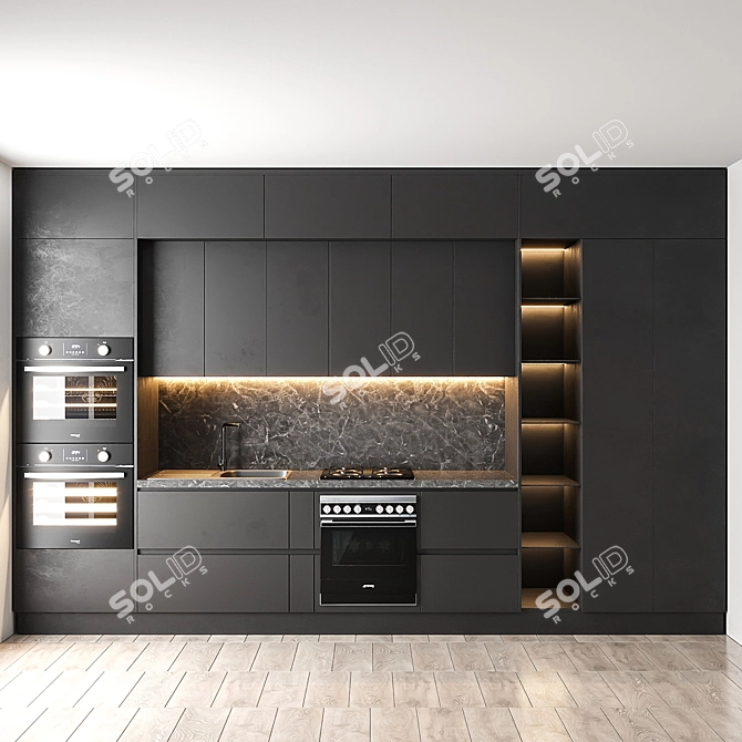 Custom Kitchen Furniture 3D model image 1