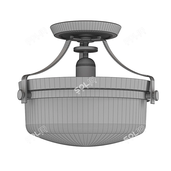 Quoizel Penn Station Ceiling Lamp 3D model image 2