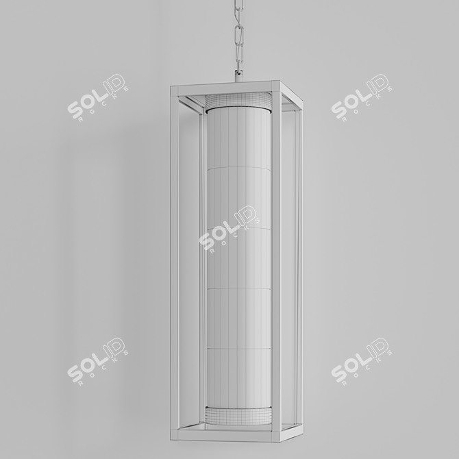 Sleek Miller Pendant: Modern Outdoor Elegance 3D model image 2