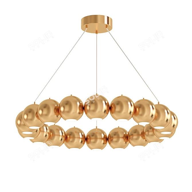 Sleek Timebeus Pendant Light 3D model image 1