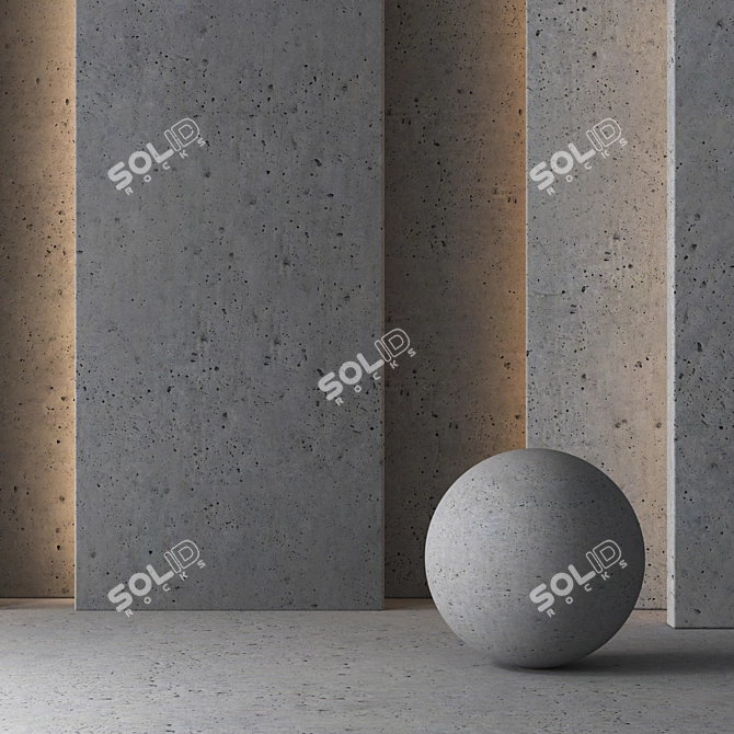 Seamless Concrete 8K Texture 3D model image 3