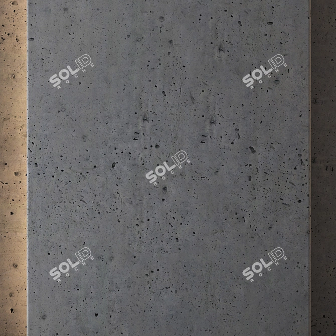 Seamless Concrete 8K Texture 3D model image 4