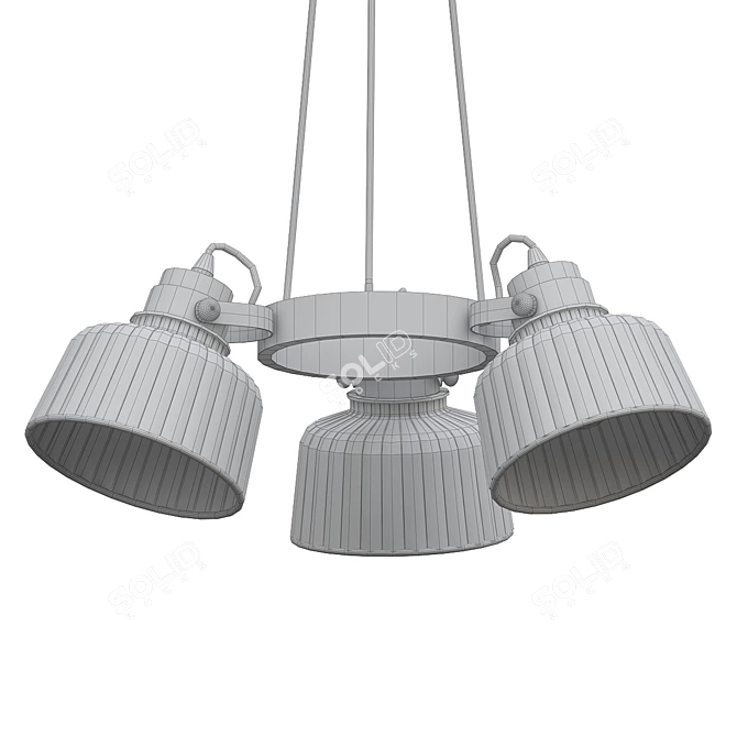 Evoluce SL714 Pendant Chandelier 3D model image 2