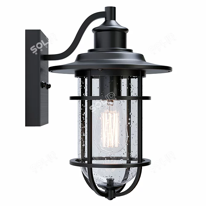 Globe Electric Turner Outdoor Sconce 3D model image 2