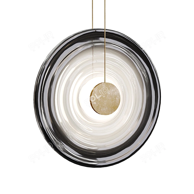 Vortex Quin Smoke Pendant Light 3D model image 2