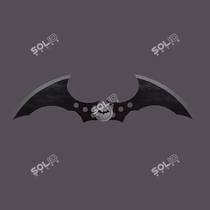 Dynamic Batarang Blender 3D model image 1