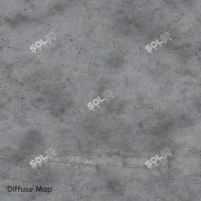 Seamless Concrete Texture 8K 3D model image 4