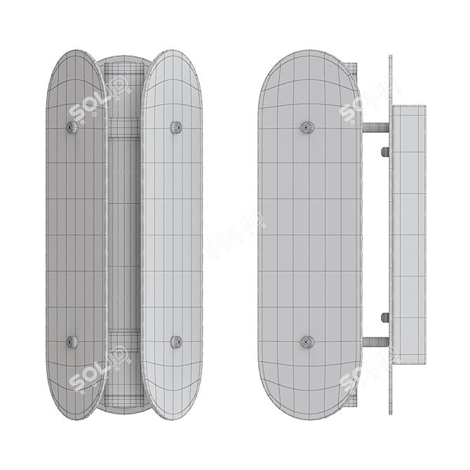 Sleek LED Wall Lamp: Lampatron LURE 3D model image 4