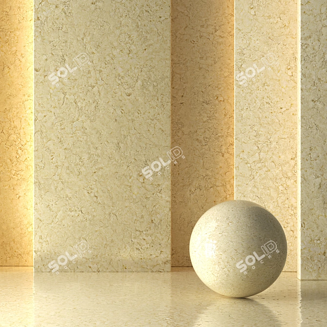 Elegant Marble Material Set 3D model image 1