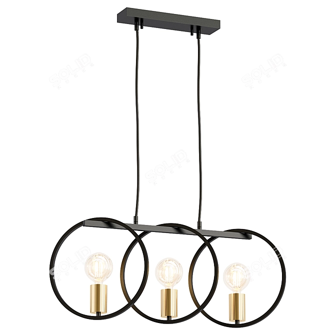 Modern Vele Luce Liberty Pendant 3D model image 1