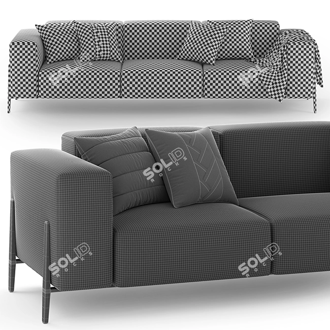 Pianca All-In | Stylish Modern Sofa 3D model image 5