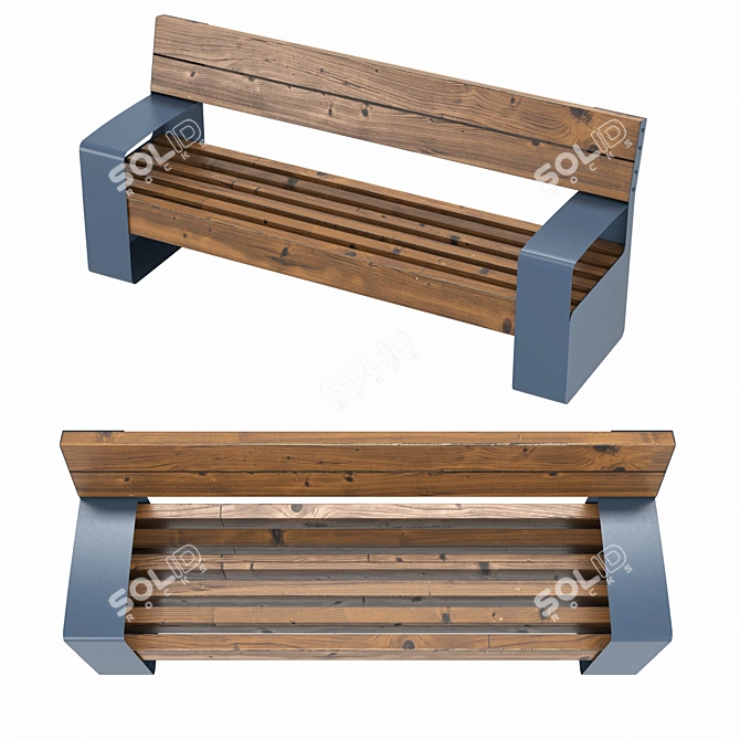 Coastal MCD Bench | Versatile Design 3D model image 2