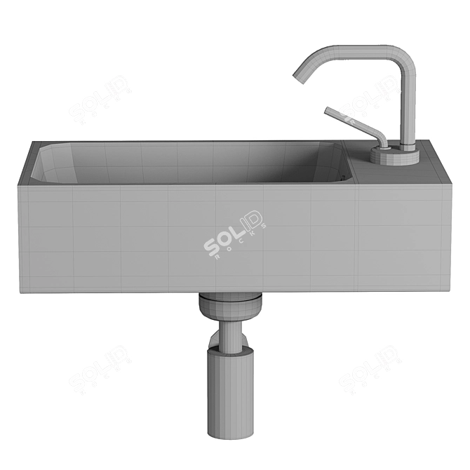 Modern Kerasan Cento 45 Sink 3D model image 3