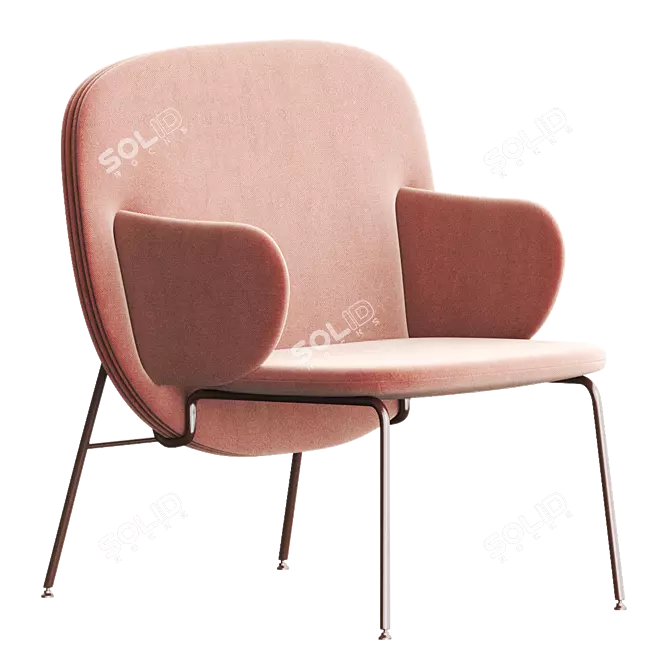 Elegant ALA Armchair: La Cividina 3D model image 1