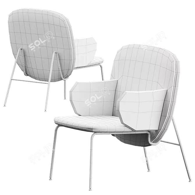 Elegant ALA Armchair: La Cividina 3D model image 4