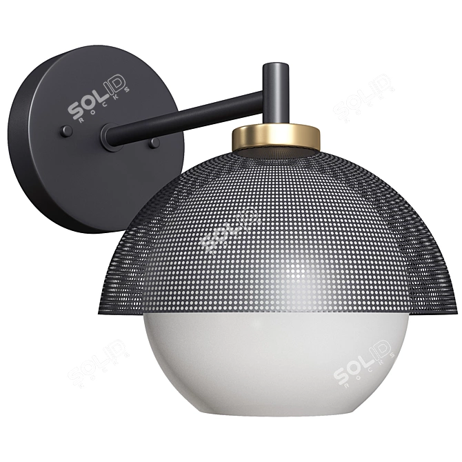 Modern Minimalist Lucas Wall Lamp 3D model image 1