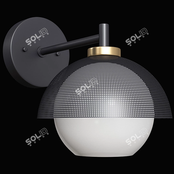 Modern Minimalist Lucas Wall Lamp 3D model image 2