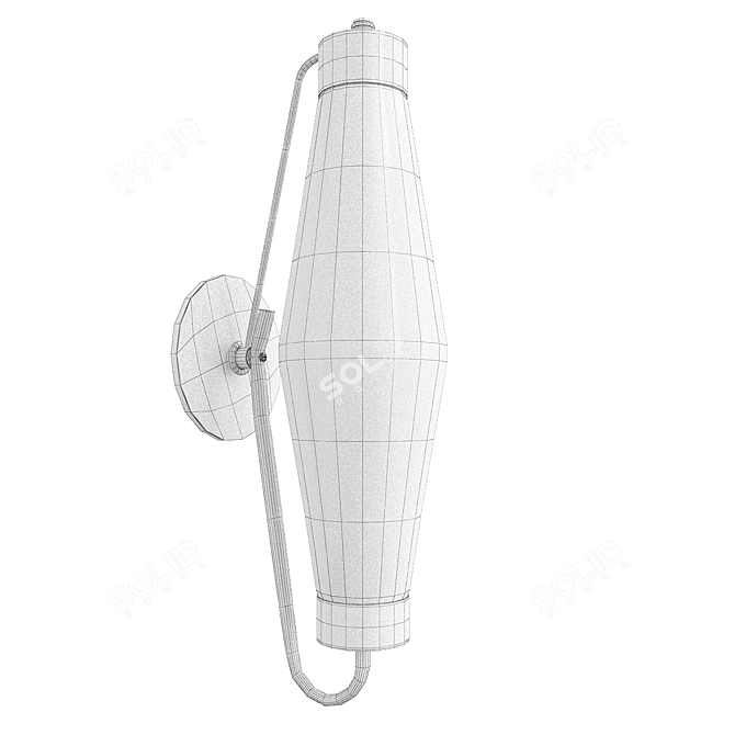 Italian Stilnovo-Inspired Sconces 3D model image 2