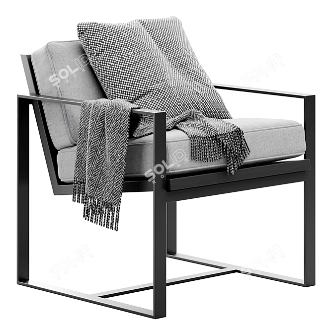 Title: Elevate your space with the Manhattan Chair 3D model image 2