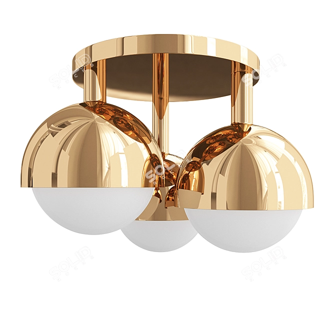 Modern Foster Ceiling Lamp 3D model image 1