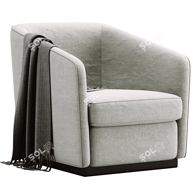 Leblon Armchair: Stylish and Comfortable 3D model image 1