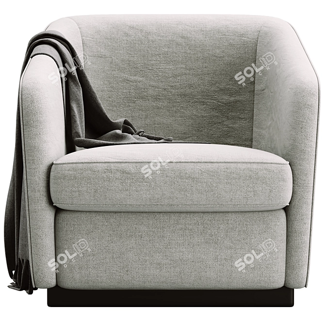 Leblon Armchair: Stylish and Comfortable 3D model image 2