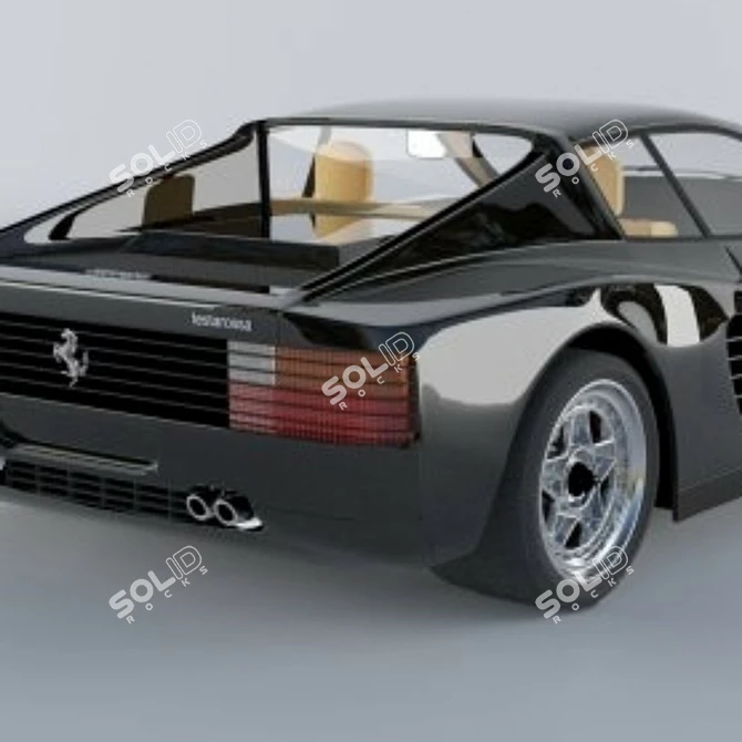 Classic Ferrari Testarossa: 1984 Icon 3D model image 5