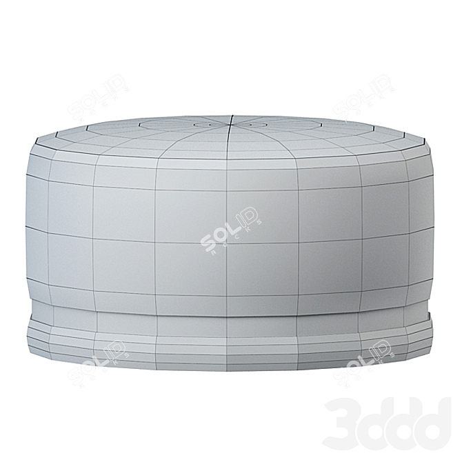 Comfy Cazarina Pouf 3D model image 5