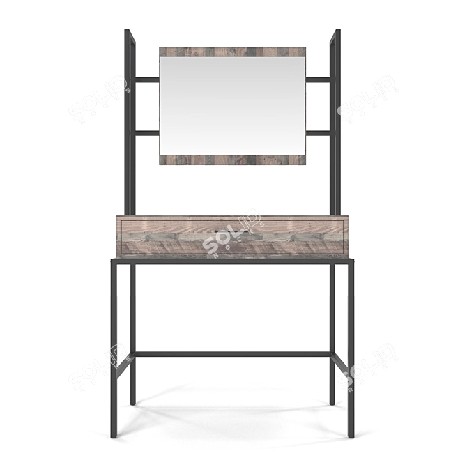 Urban Rustic Dressing Table 3D model image 2