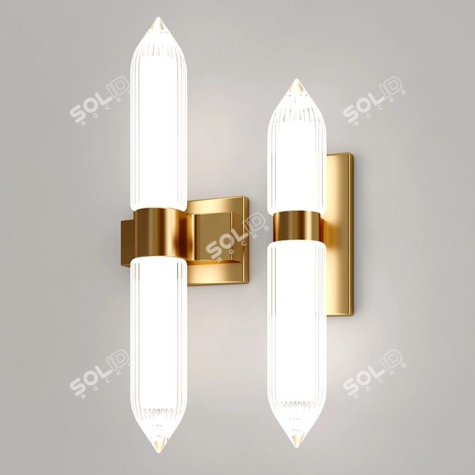 Modern Langston LED Wall Sconce 3D model image 2