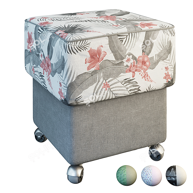 Lazurit Ottoman "Donald" - Stylish and Versatile 3D model image 1