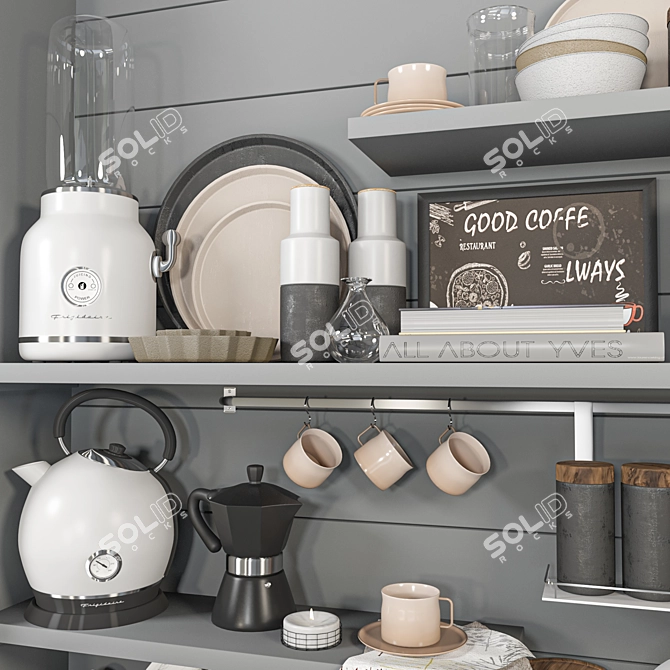 Essential Kitchen Tools 3D model image 3