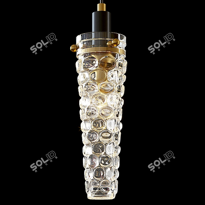 Elegant Zelma Pendant Light 3D model image 2