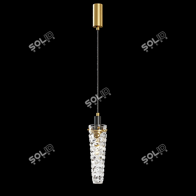 Elegant Zelma Pendant Light 3D model image 3