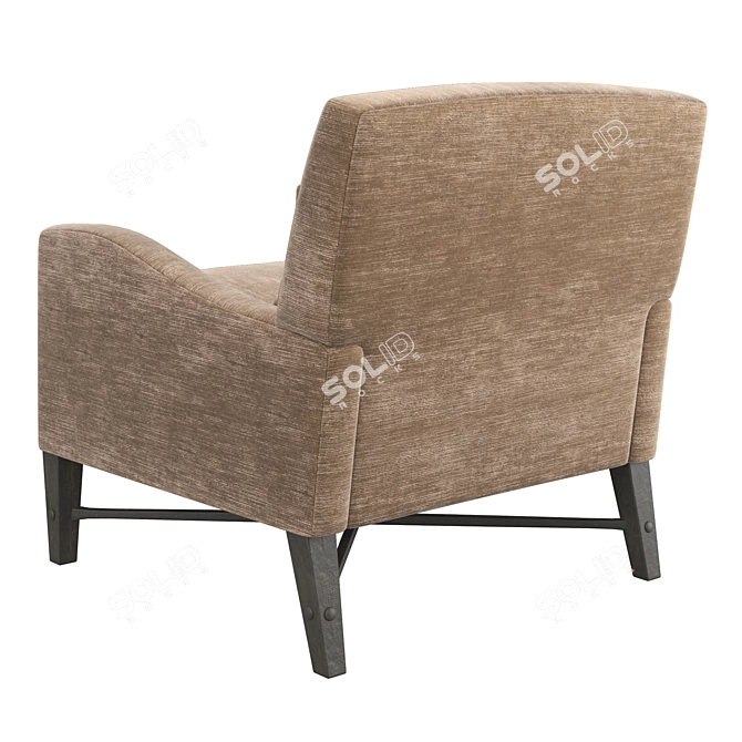 Elegant Dalida Lounge Chair: The Perfect Blend of Style and Comfort 3D model image 5