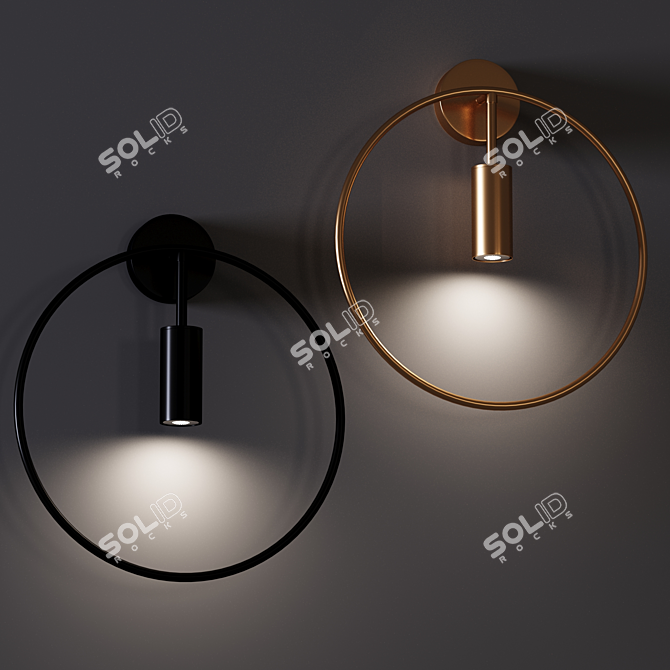 VELMA 01: Minimalist Metal Pendant Light 3D model image 3