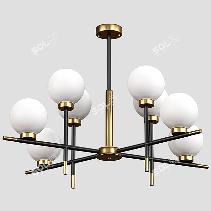 Nordic Luxury Pendant Light 3D model image 1