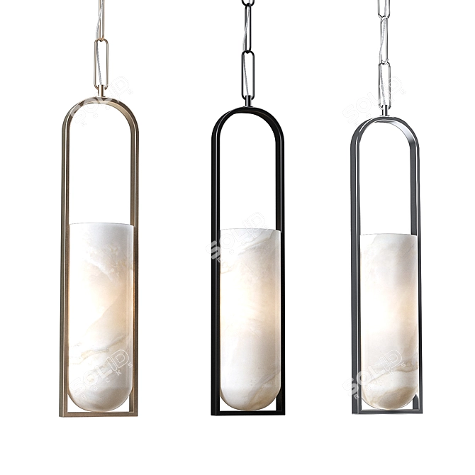 Kelly Wearstler Alabaster Pendant 3D model image 1